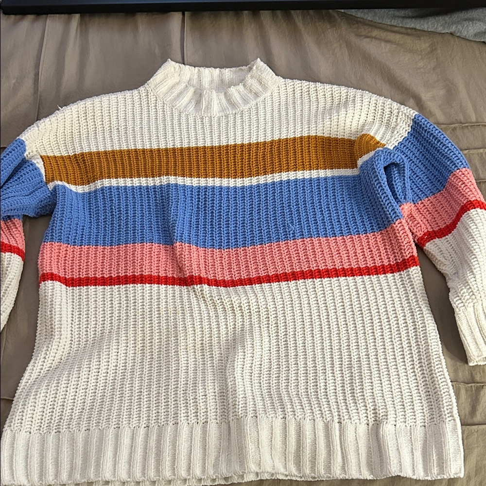 Colorful Striped Women's Sweater